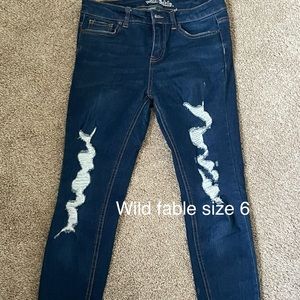 Wild fable ripped skinny jeans